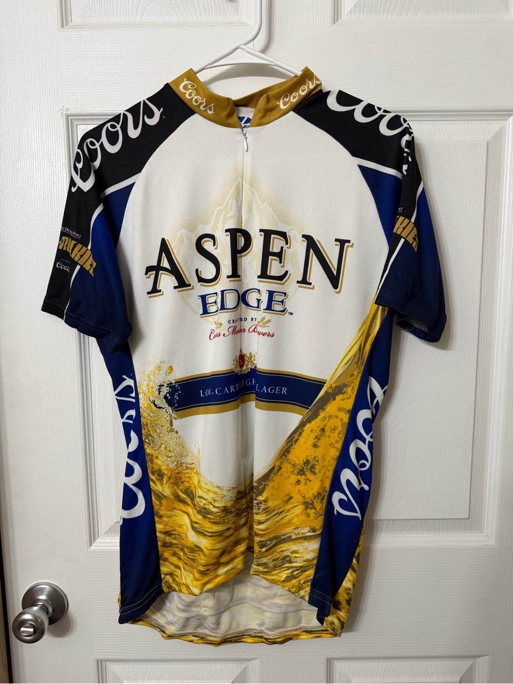 Men’s Cycling Jersey - White & Gold